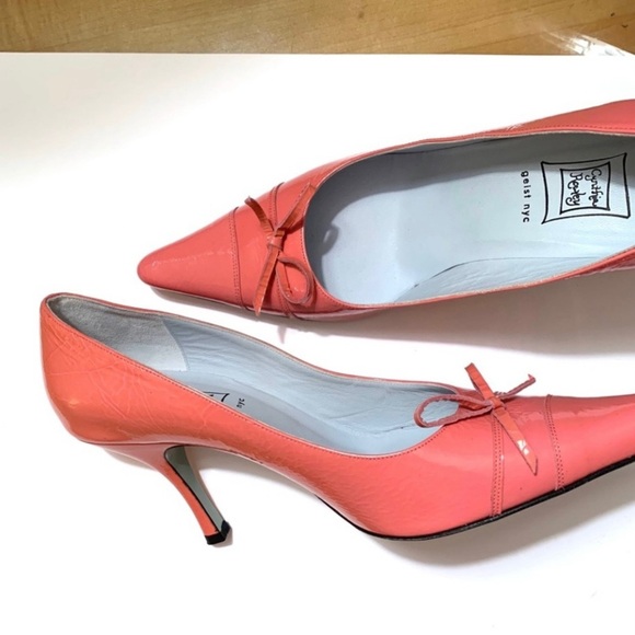 CYNTHIA ROWLEY NYC Geist Pointy
Toe Pump Shoe, Tangerine - Picture 2 of 4